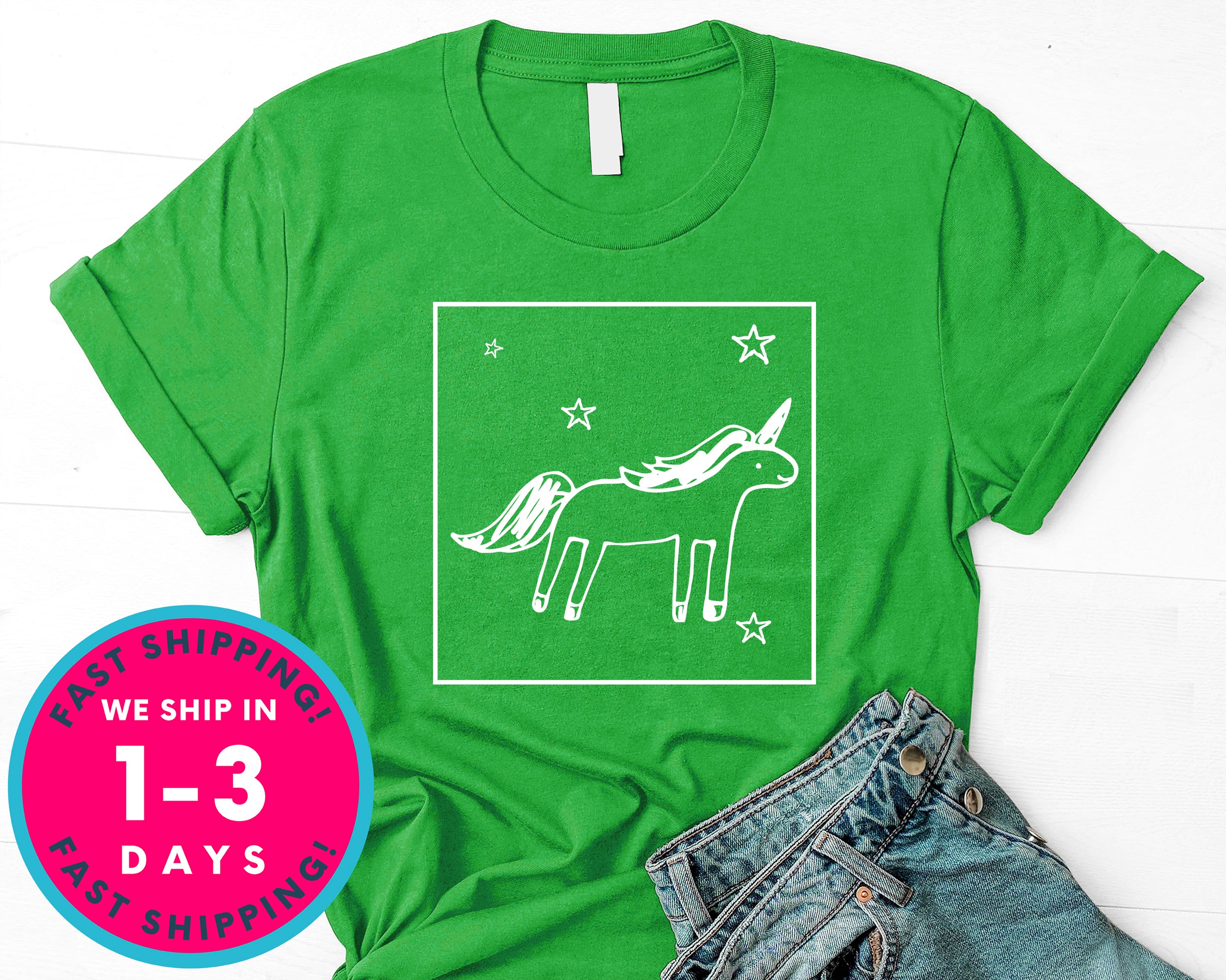 Cute Unicorn T-Shirt - Lifestyle Shirt