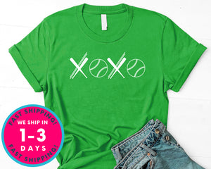 Women Xoxo Baseball Tee T-Shirt - Sports Shirt