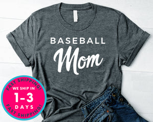 Bwomen Baseball Mom Tee T-Shirt - Sports Shirt